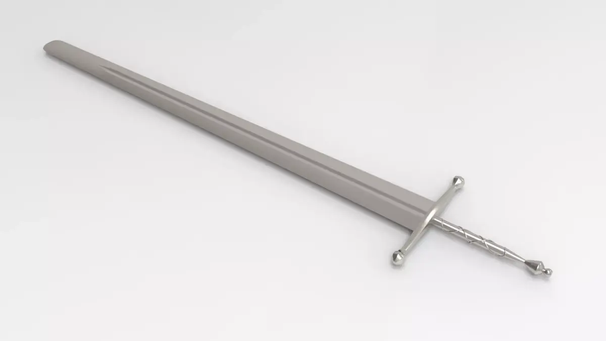 Executioners sword Low-poly 3D model