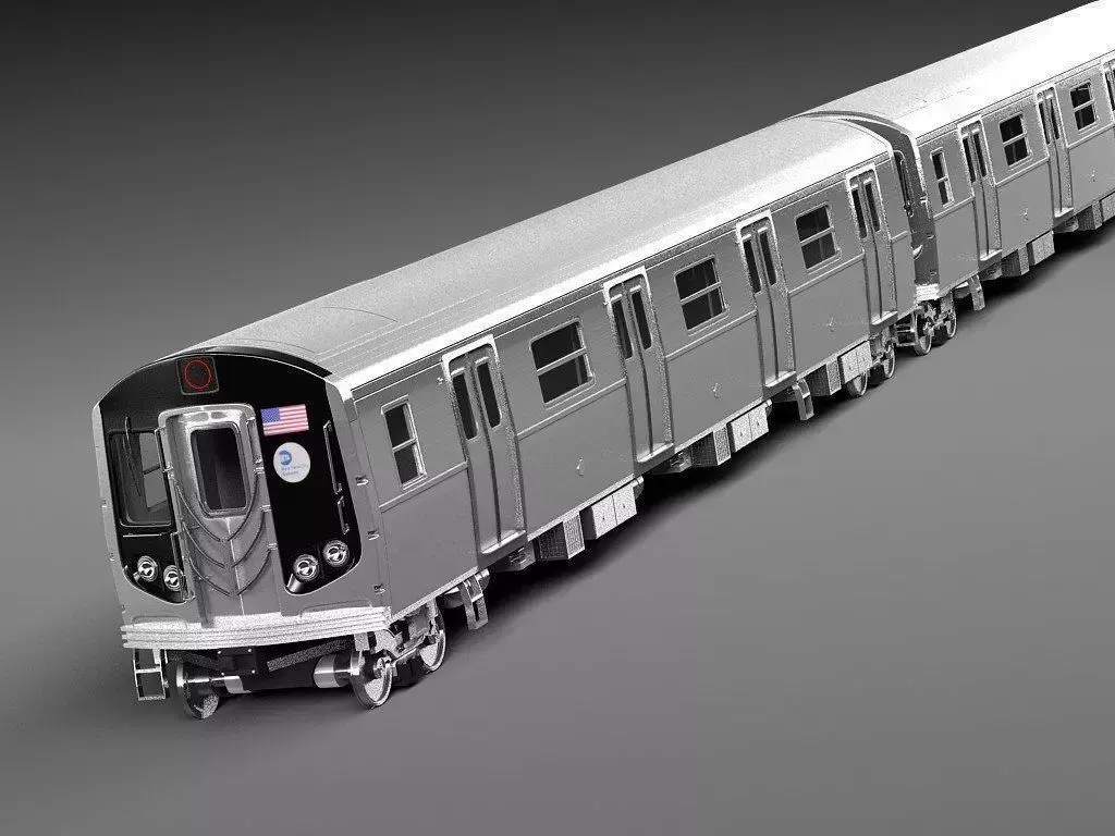 NYC Subway R160 3D model