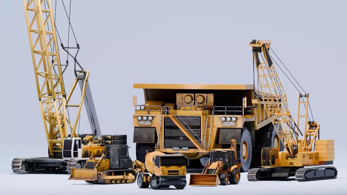 Realistic Construction Vehicle - Bundle Edition Low-poly 3D model