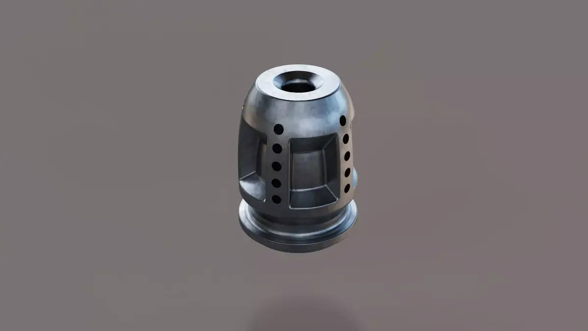 muzzle brake SBS front 3D model