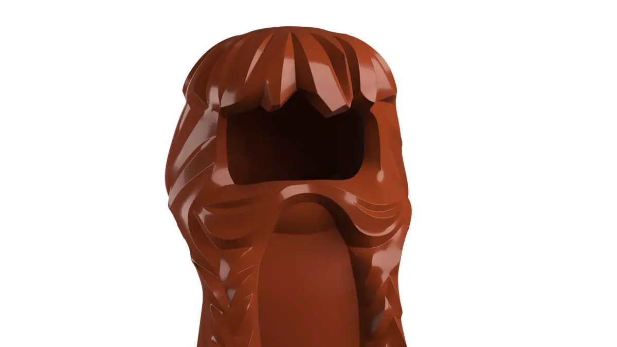 Custom3Dprint Minifigure Accessory - Minifigure Hair S2 - 027 3D print model