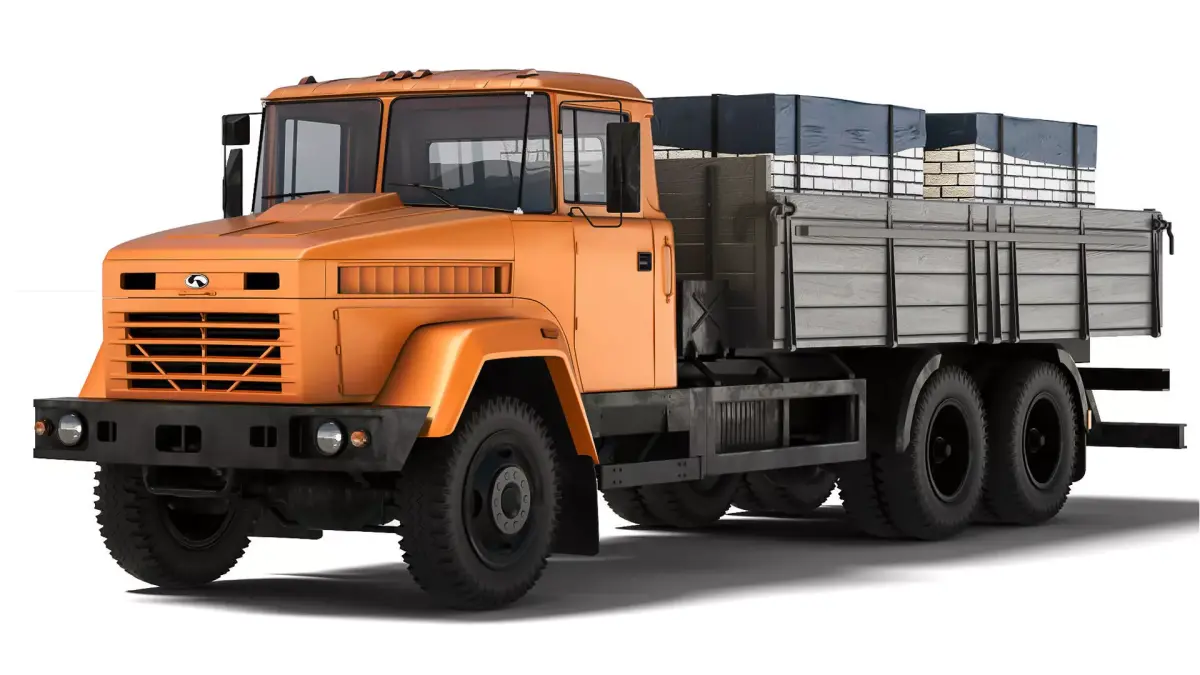 KrAZ 65053 flatbed 2008 3D model