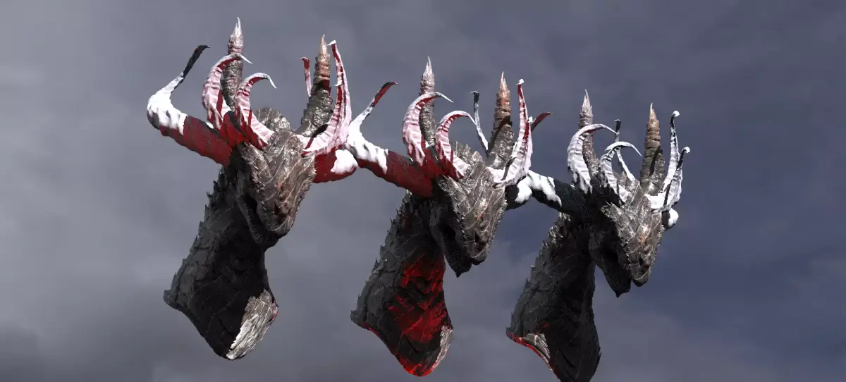 Reptilian Archon Head 1  3D model