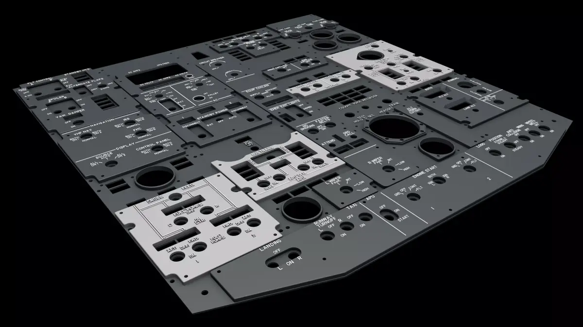Boeing 737 Overhead Panels 3D print model