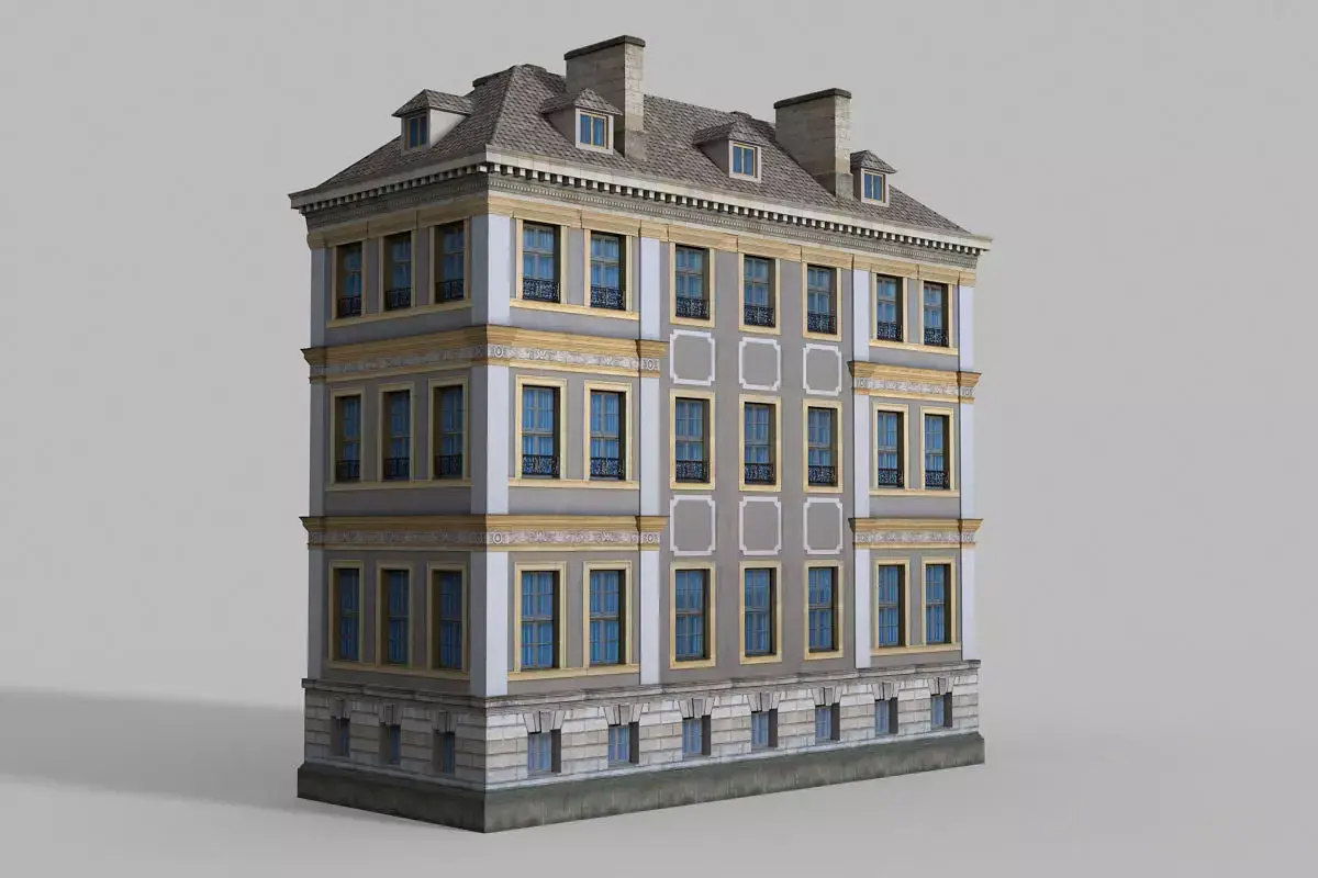 European Building 02 3D model