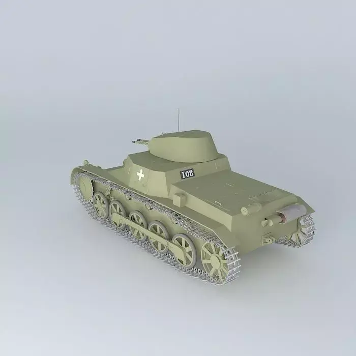 Panzer I - Panzerkampfwagen I Ausf B (German tank) 3D model