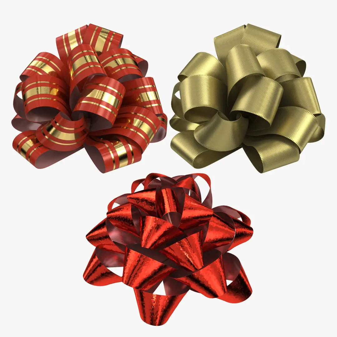 Collection Gift Bow 3in1 3D model