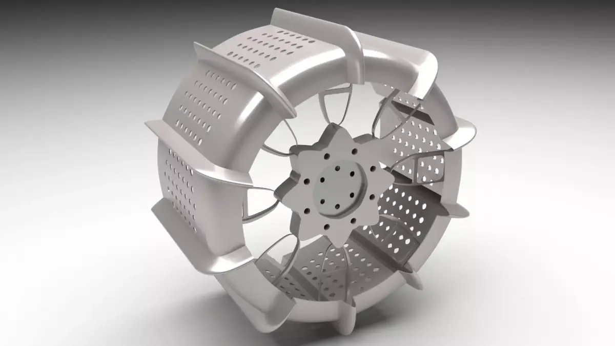 Moon Robot Tire 3D model