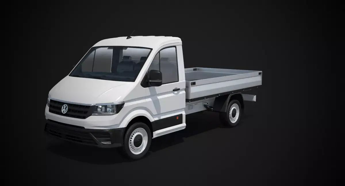 VW Crafter Pickup Short Cab 3D model