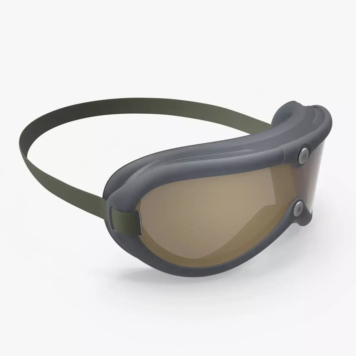 Vintage Military Goggles Low-poly 3D model