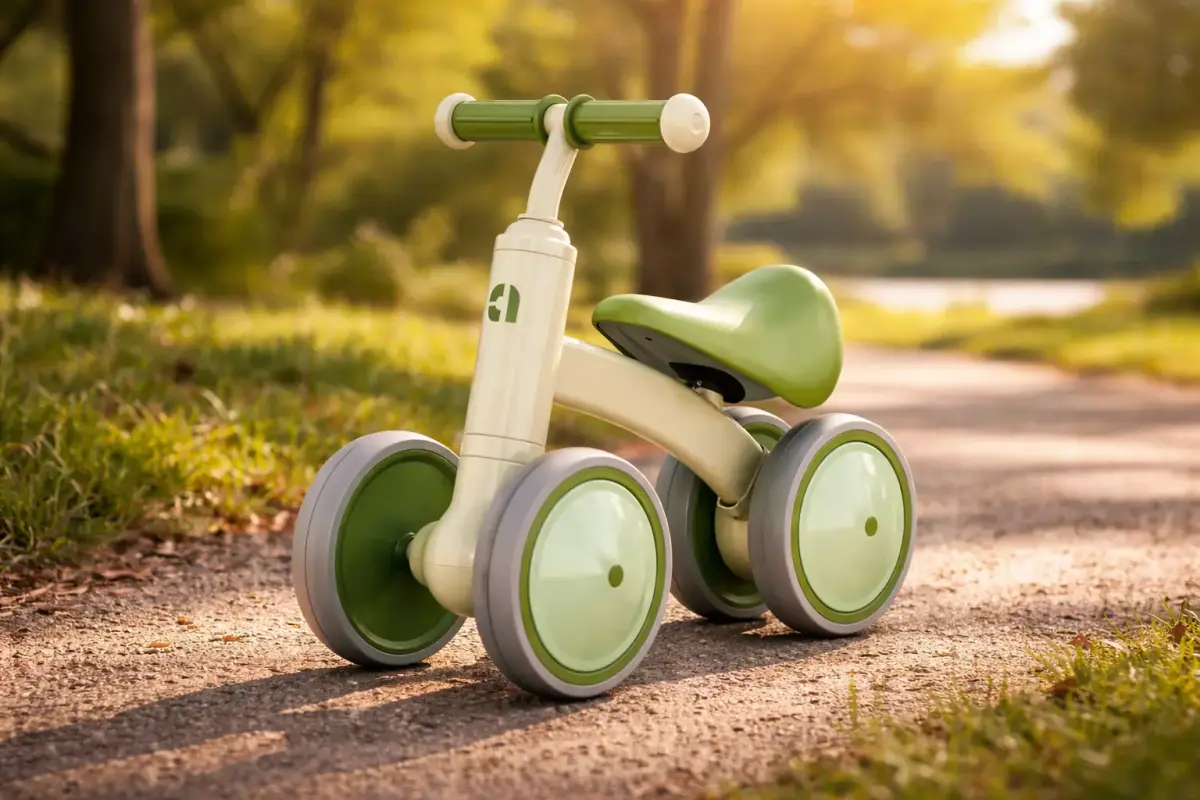 Kids Balance Bike Four Wheel Toy 3D model