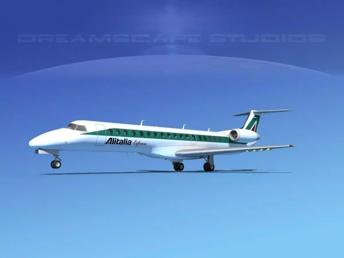 Embraer ERJ-145 Alitalia Express 3D model
