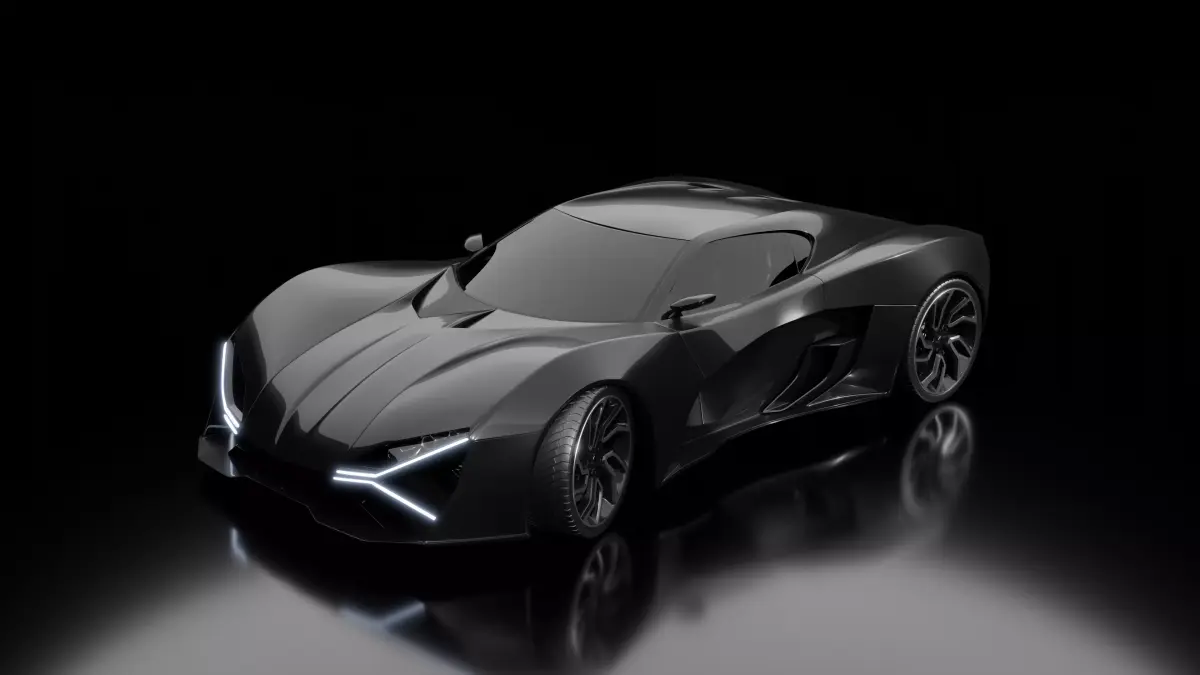 Sportcar concept Free 3D model