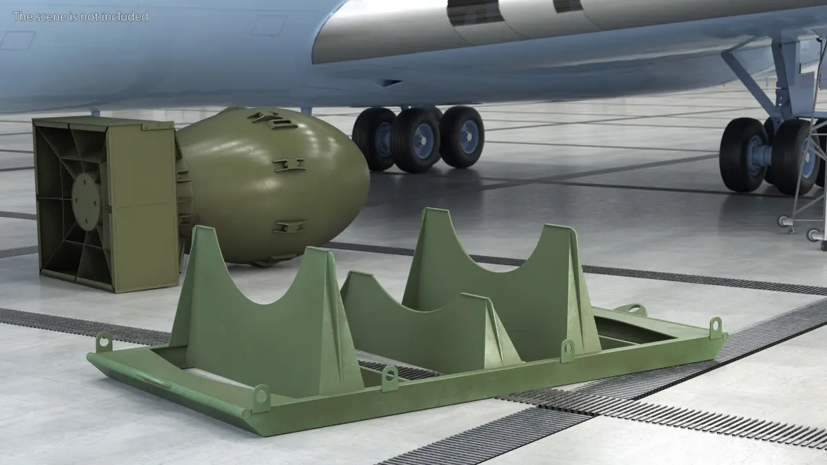 Shipping Pallet for Atomic Bomb 3D model