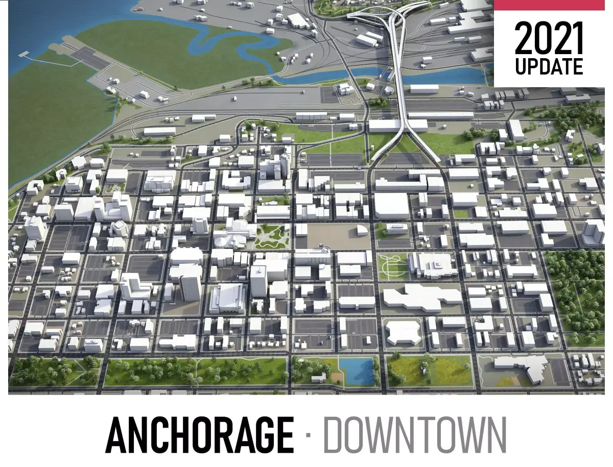 Anchorage Low-poly 3D model