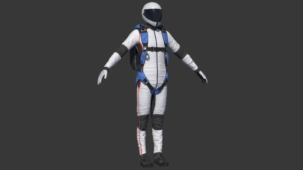 Skydiver1 3D model