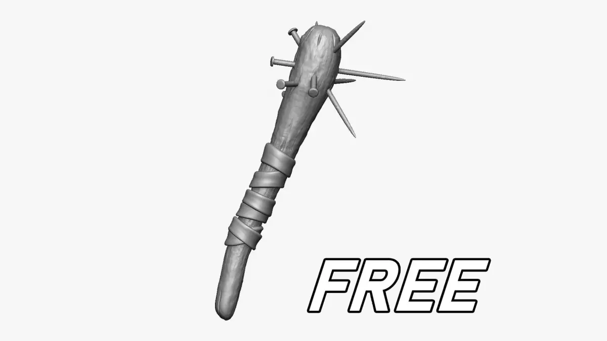 Weapon Cudgel Free 3D model