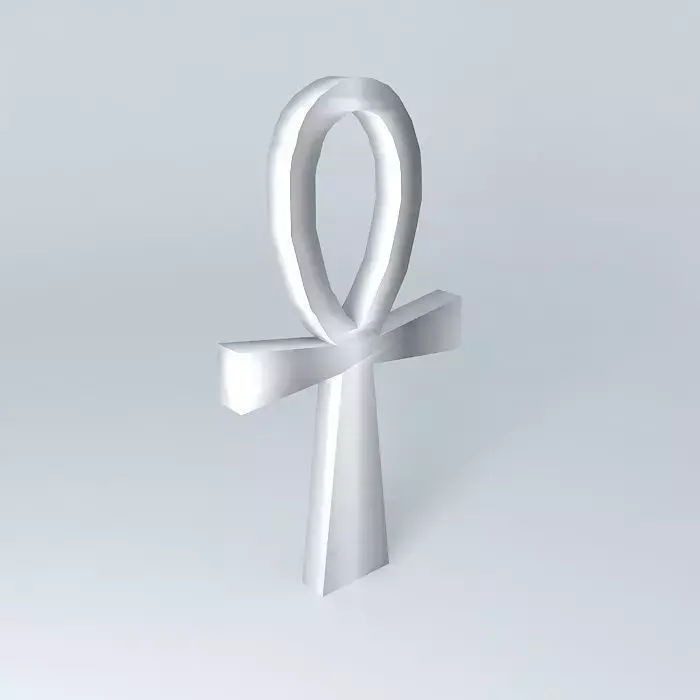 Ankh - Egyptian religious symbol Free 3D model
