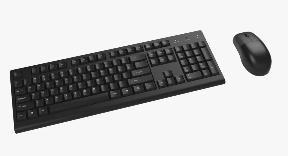 Keyboard with Mouse 3D model