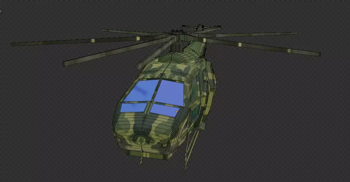 HELICOPTER plain  3D model