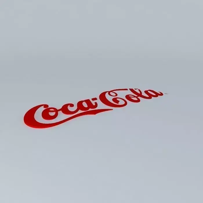 Logo Cocacola Free 3D model