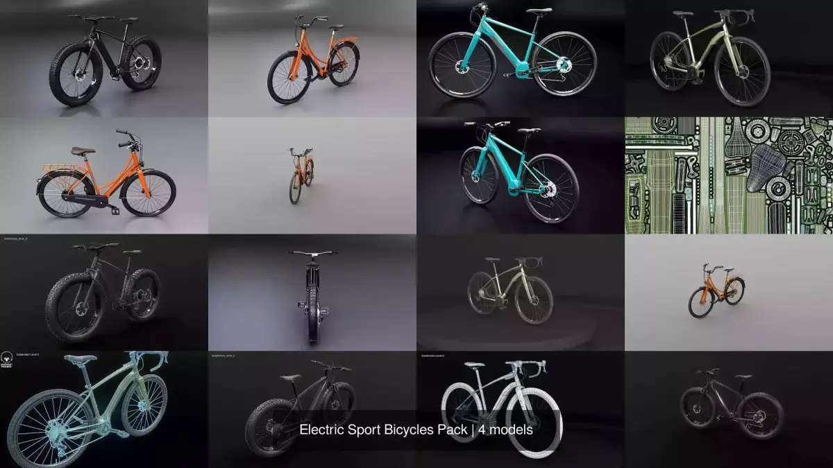 Electric Sport Bicycles Pack