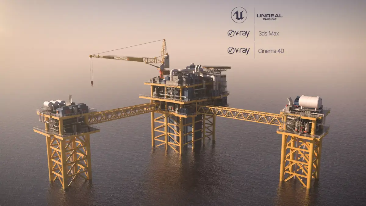 OilPlatform 3D model purchase