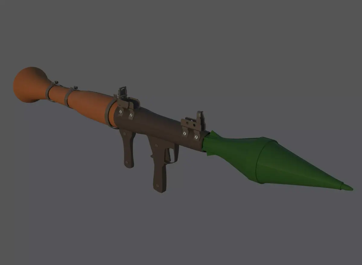 RPG-7 Launcher Free low-poly 3D model purchase