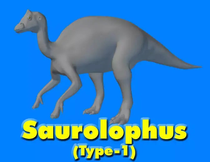 Saurolophus Type-1 Di 3D model