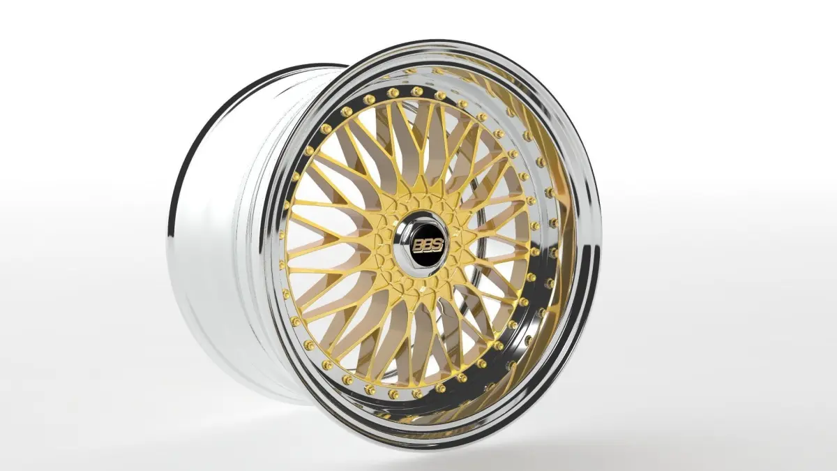 BBS SUPER RS High Poly Car Rim 3D model