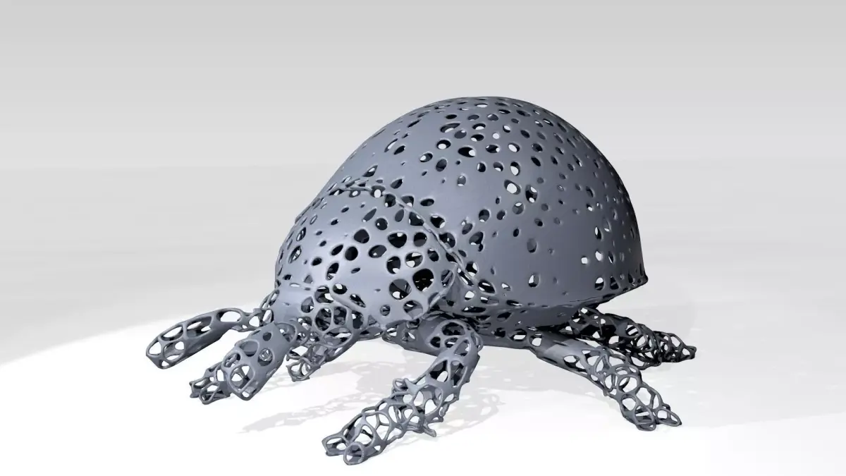 Ladybird Voronoi 3D model