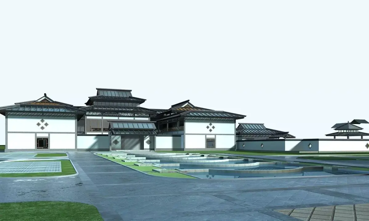 Chinese Style Architecture 3D model 52