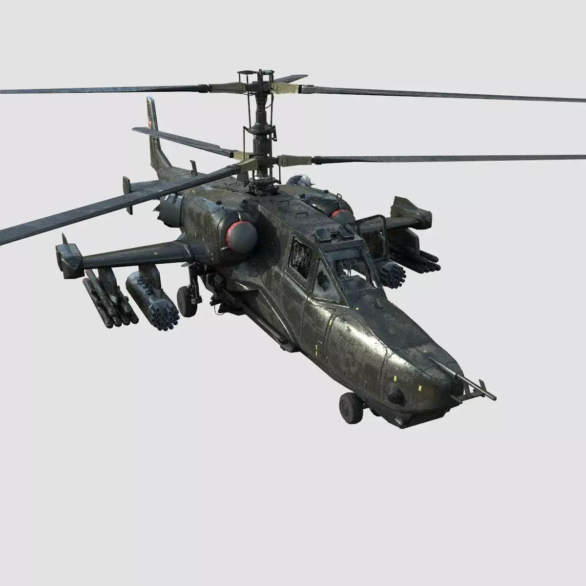 KA -50 helicopter Low-poly 3D model