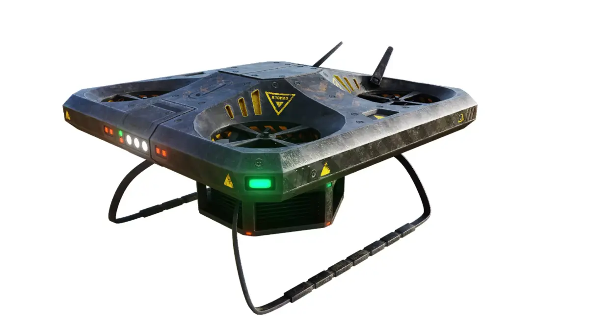Exploration Drone Low-poly 3D model
