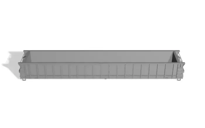 HO Burlington Northern 61 6 MOW Crosstie Gondola 3D print model