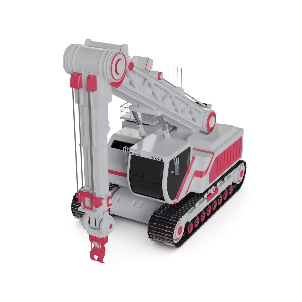 Snowcat Mounted Crane 3D model get