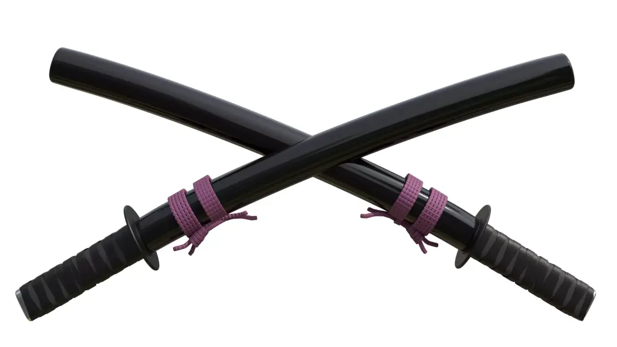 Wakizashi Game Ready 3D Weapon Asset Low-poly 3D model
