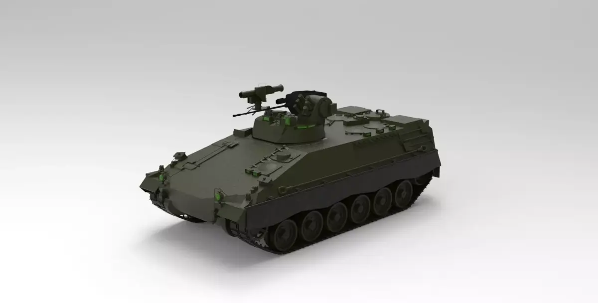 Marder 1 infantry fighting vehicle 3D model