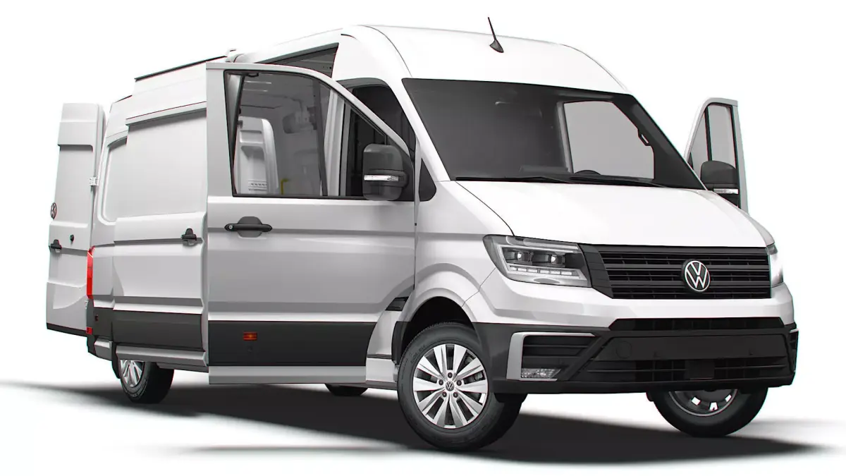 VW Crafter Van LWB HR HQInterior 2025 3D model