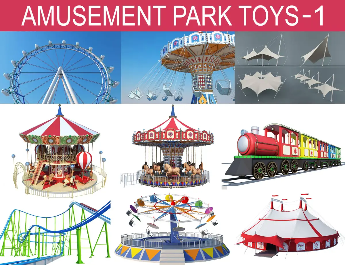 Amusement Park Toys Collections 3D model