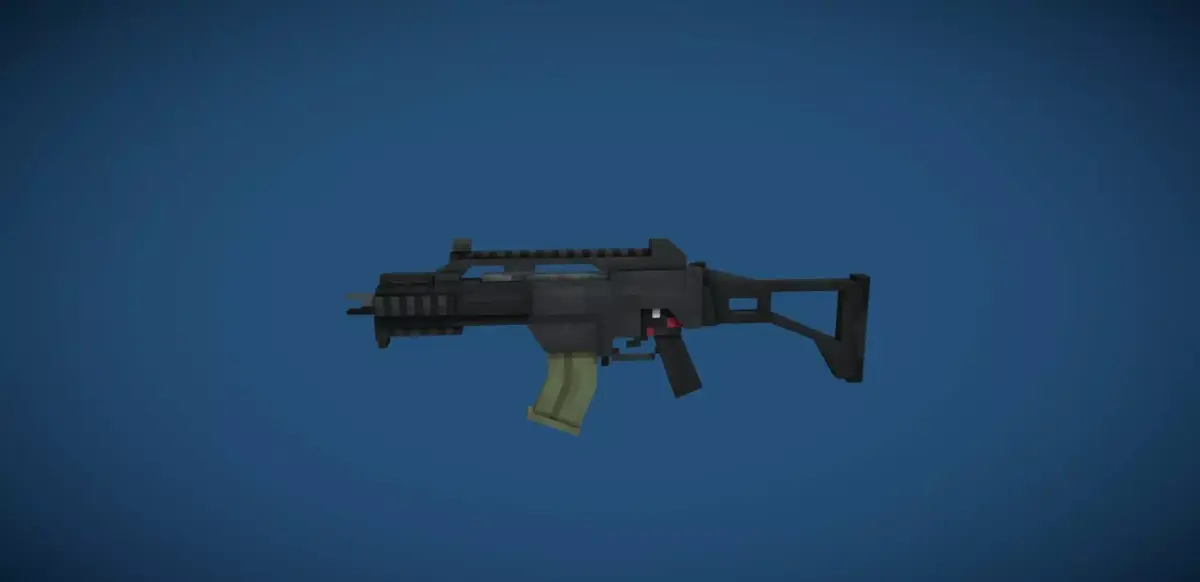 G36 Low-poly pixel Low-poly 3D model