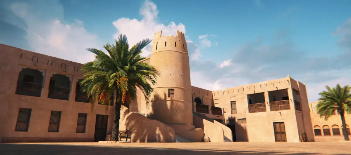 AjmanFort - UAE Low-poly 3D model