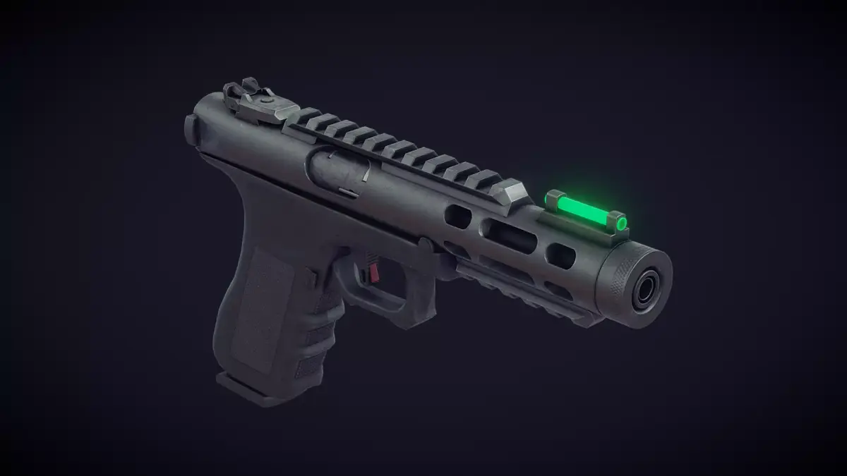 Glock Ruger Hybrid Free low-poly 3D model