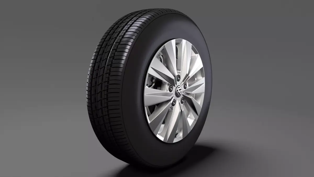 VW Crafter Van 2017 wheel 3D model