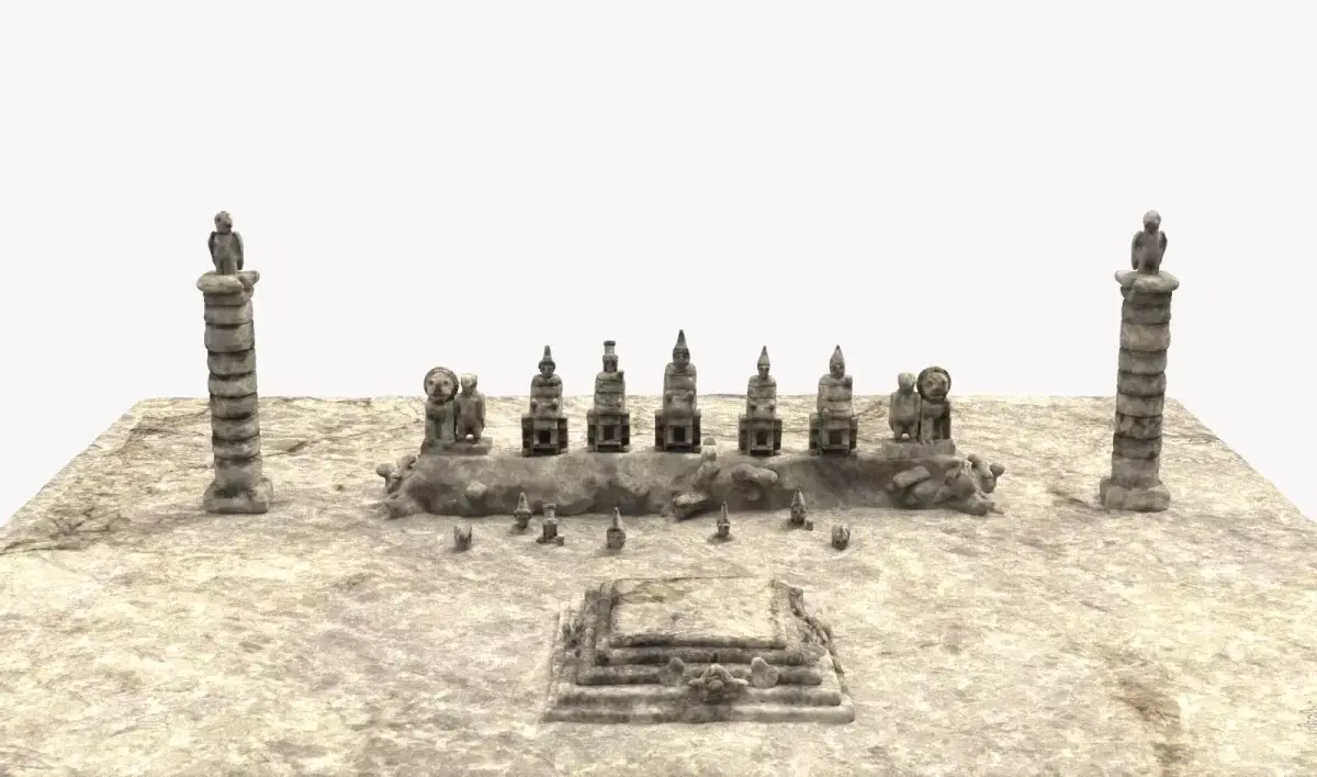 Nemrut mountain kommagene kings 3D model