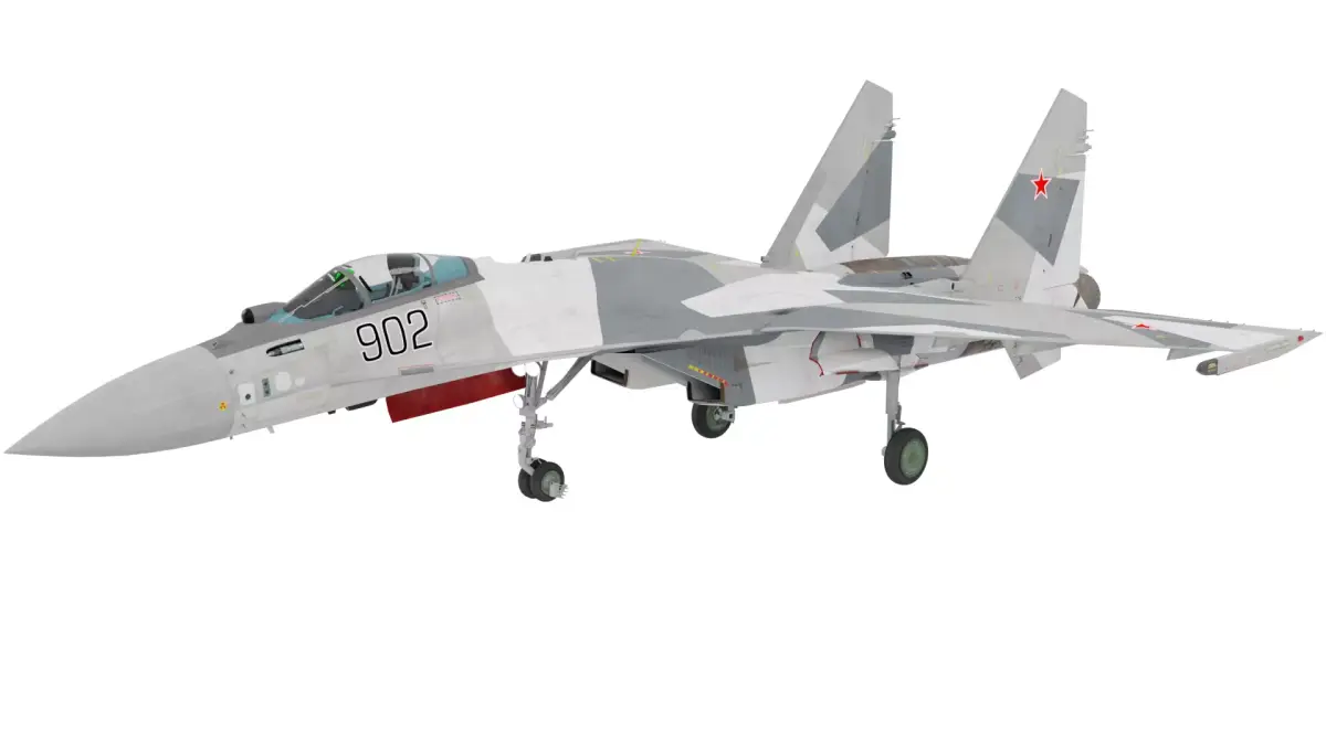 Sukhoi Su 35 Fighter Jet 3D model