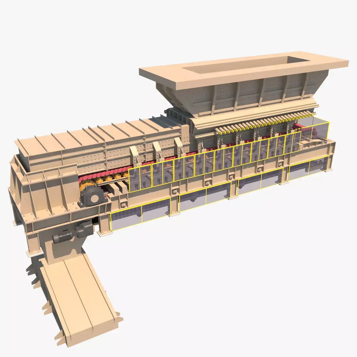 apronfeeders conveyor belt 3D model