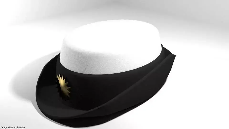 Hat - Peaked Woman 3D model