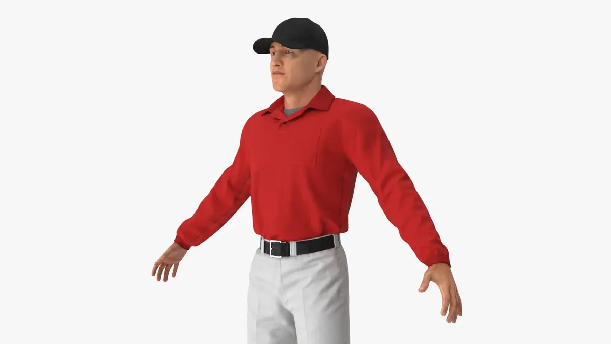 Young Man in Casual Clothes Rigged for Maya 3D model purchase