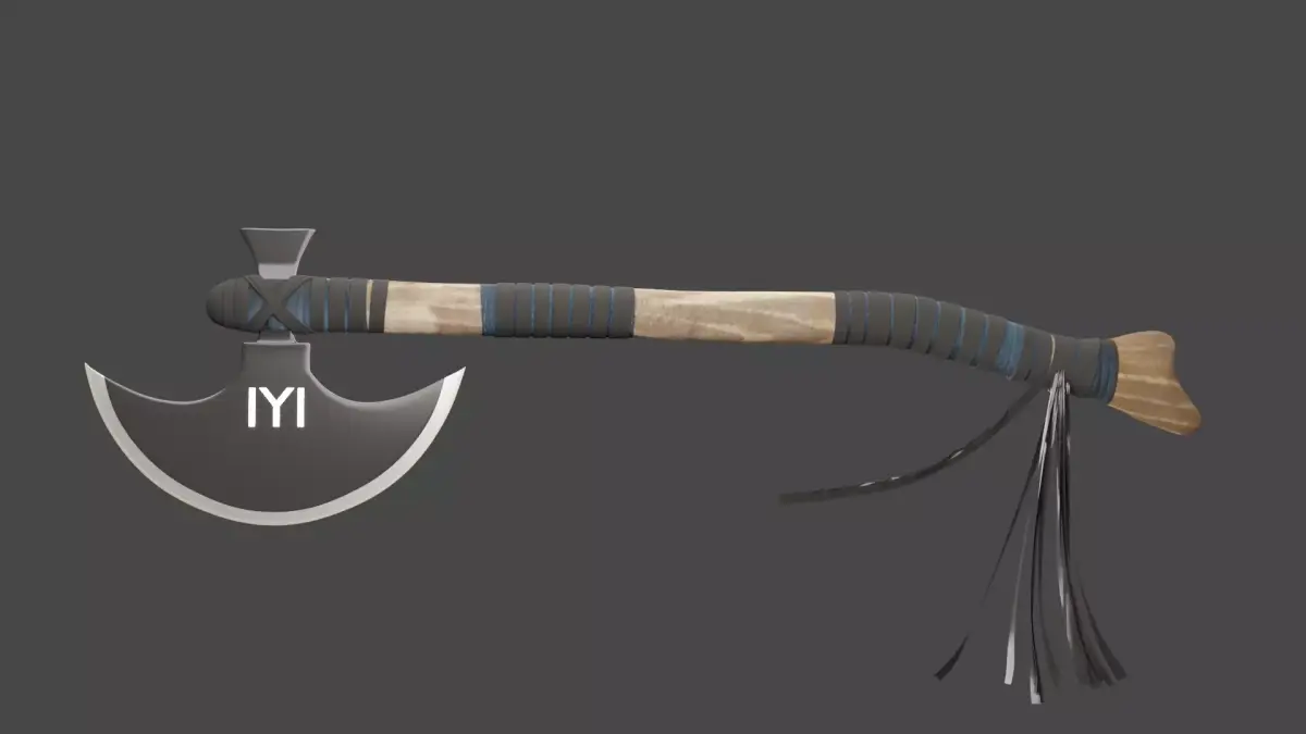 Turgut Alp Axe Low-poly 3D model